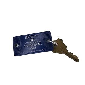 Vintage Interstate Inn Hotel Key Fob Springfield Missouri Room 104